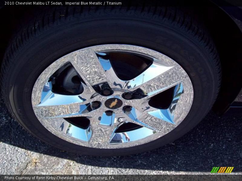 Imperial Blue Metallic / Titanium 2010 Chevrolet Malibu LT Sedan