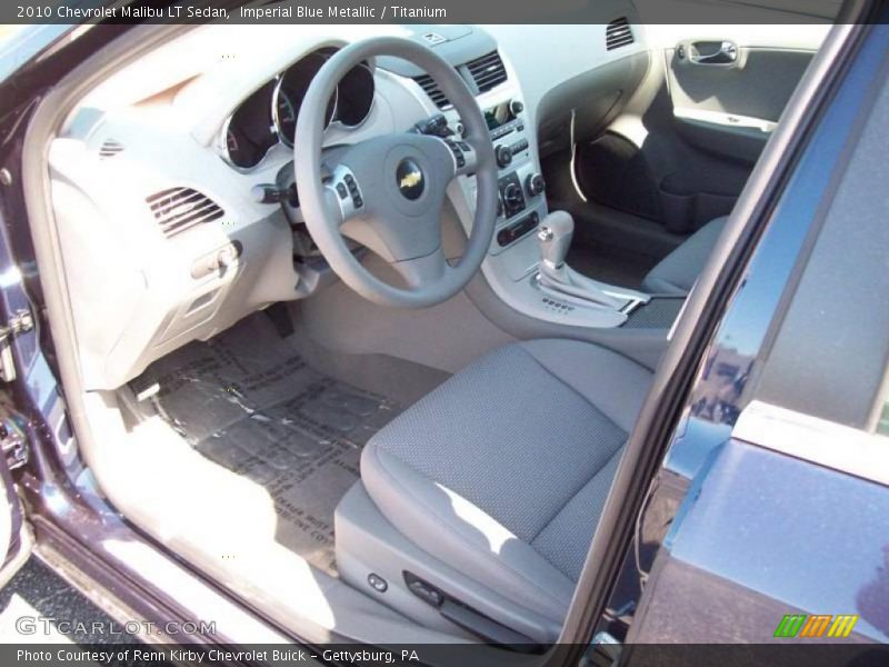 Imperial Blue Metallic / Titanium 2010 Chevrolet Malibu LT Sedan