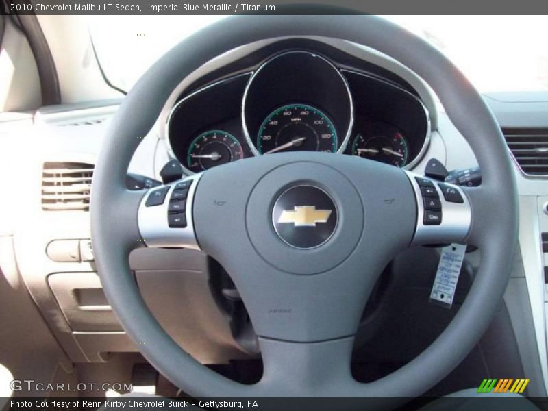 Imperial Blue Metallic / Titanium 2010 Chevrolet Malibu LT Sedan