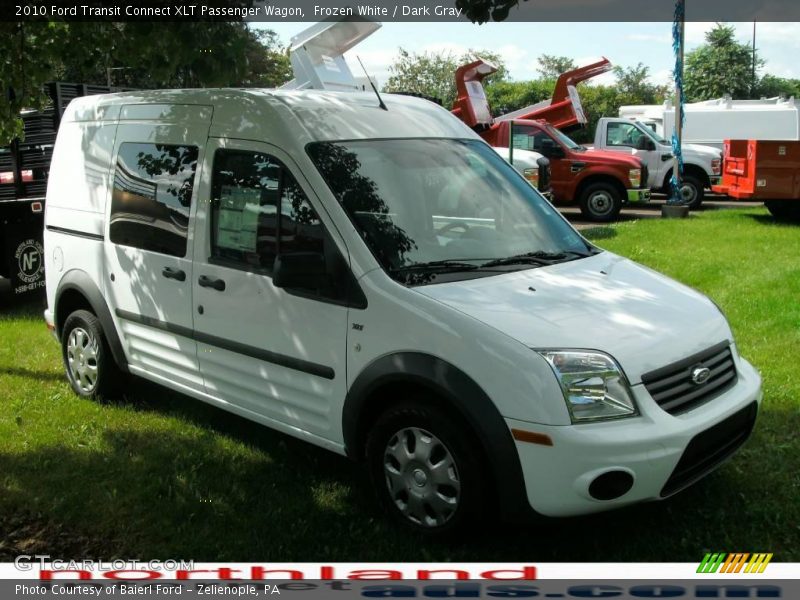 Frozen White / Dark Gray 2010 Ford Transit Connect XLT Passenger Wagon