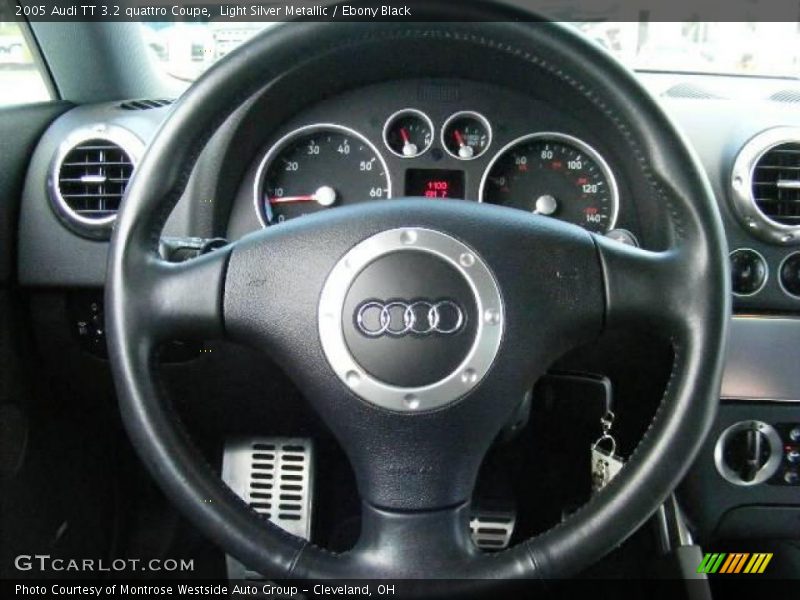 Light Silver Metallic / Ebony Black 2005 Audi TT 3.2 quattro Coupe
