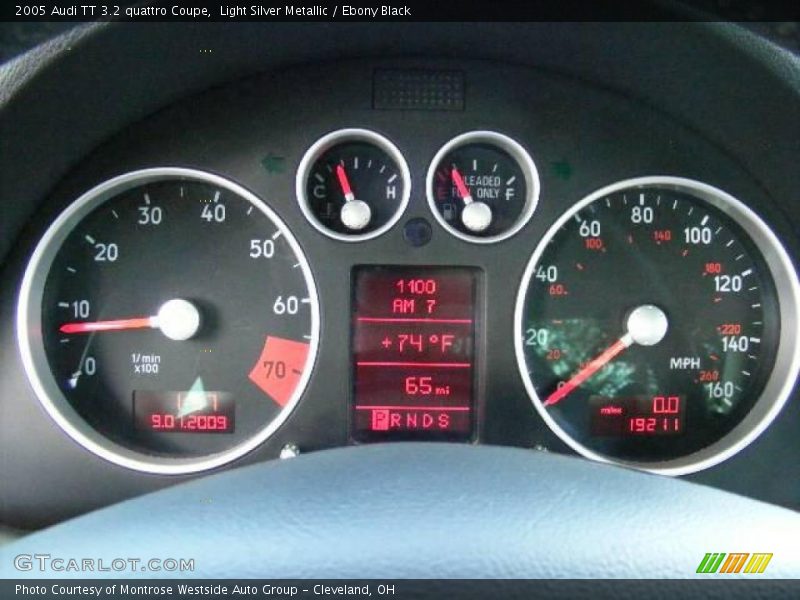 Light Silver Metallic / Ebony Black 2005 Audi TT 3.2 quattro Coupe