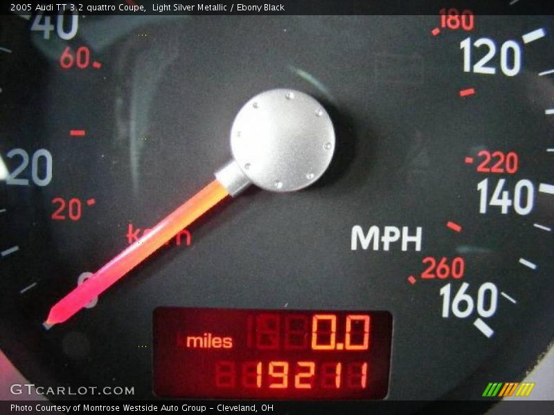 Light Silver Metallic / Ebony Black 2005 Audi TT 3.2 quattro Coupe