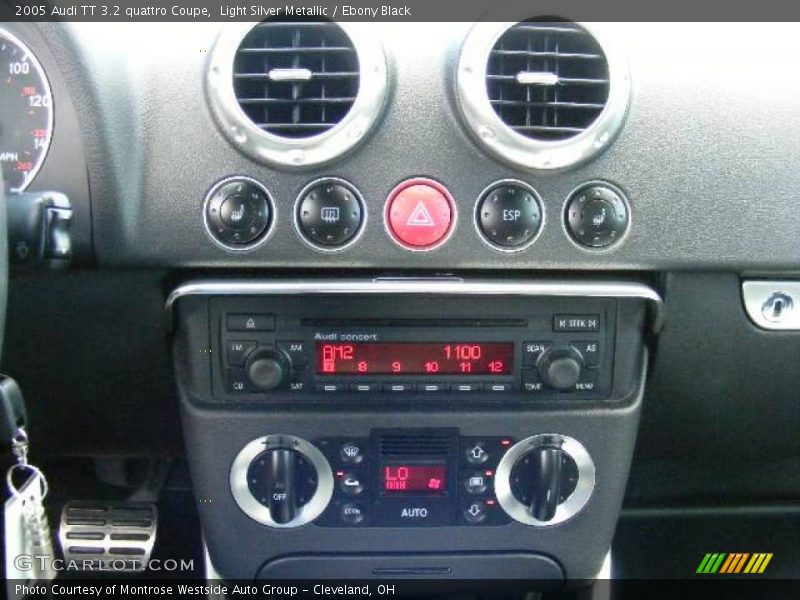 Light Silver Metallic / Ebony Black 2005 Audi TT 3.2 quattro Coupe