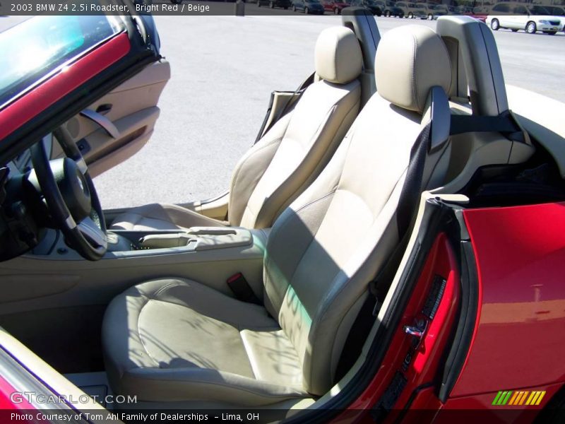 Bright Red / Beige 2003 BMW Z4 2.5i Roadster