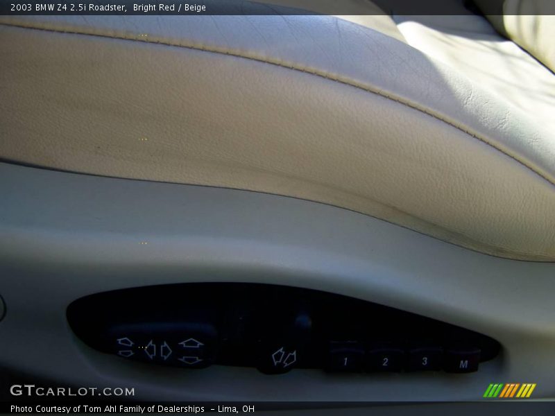Bright Red / Beige 2003 BMW Z4 2.5i Roadster