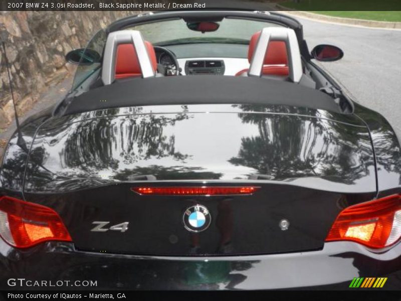 Black Sapphire Metallic / Dream Red 2007 BMW Z4 3.0si Roadster