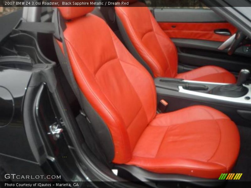 Black Sapphire Metallic / Dream Red 2007 BMW Z4 3.0si Roadster
