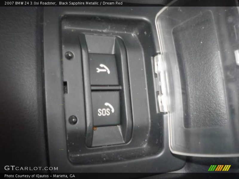 Black Sapphire Metallic / Dream Red 2007 BMW Z4 3.0si Roadster