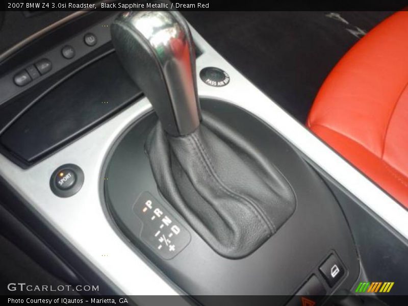 Black Sapphire Metallic / Dream Red 2007 BMW Z4 3.0si Roadster