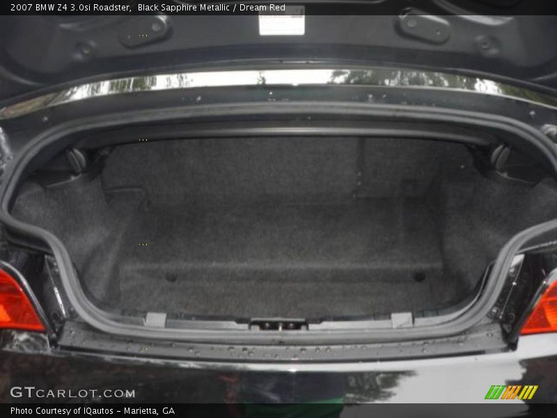 Black Sapphire Metallic / Dream Red 2007 BMW Z4 3.0si Roadster