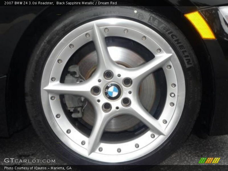 Black Sapphire Metallic / Dream Red 2007 BMW Z4 3.0si Roadster