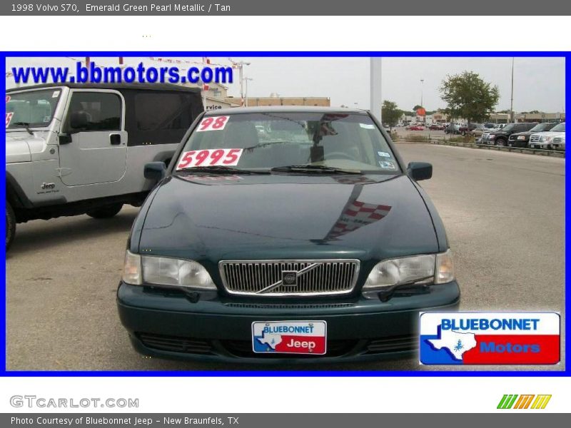 Emerald Green Pearl Metallic / Tan 1998 Volvo S70