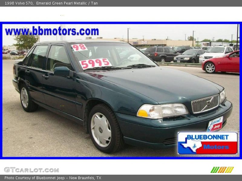 Emerald Green Pearl Metallic / Tan 1998 Volvo S70