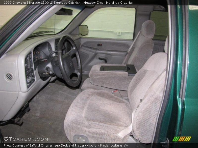 Meadow Green Metallic / Graphite 1999 Chevrolet Silverado 1500 LS Extended Cab 4x4
