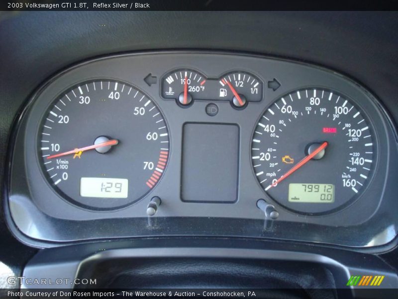 Reflex Silver / Black 2003 Volkswagen GTI 1.8T