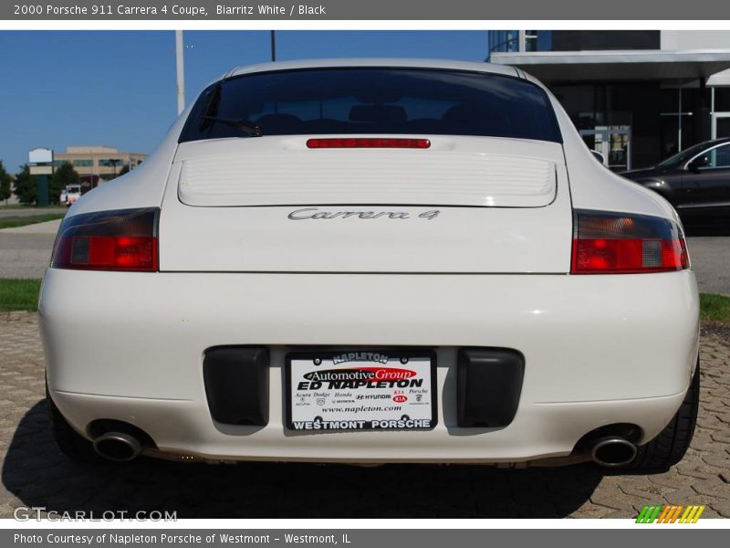 Biarritz White / Black 2000 Porsche 911 Carrera 4 Coupe