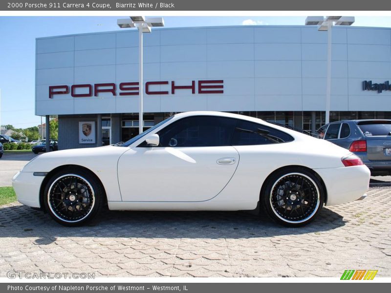 Biarritz White / Black 2000 Porsche 911 Carrera 4 Coupe