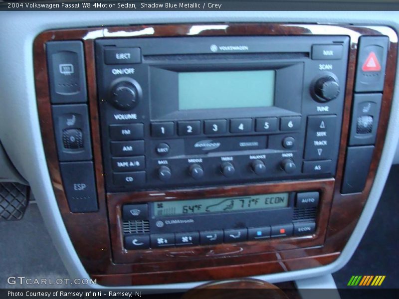 Shadow Blue Metallic / Grey 2004 Volkswagen Passat W8 4Motion Sedan