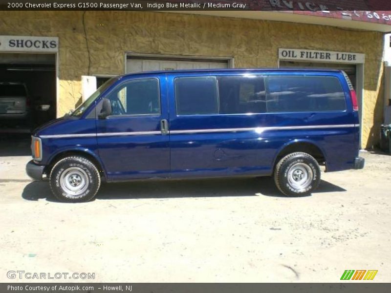 Indigo Blue Metallic / Medium Gray 2000 Chevrolet Express G1500 Passenger Van