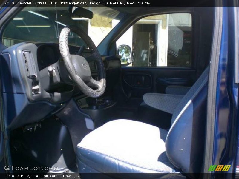 Indigo Blue Metallic / Medium Gray 2000 Chevrolet Express G1500 Passenger Van