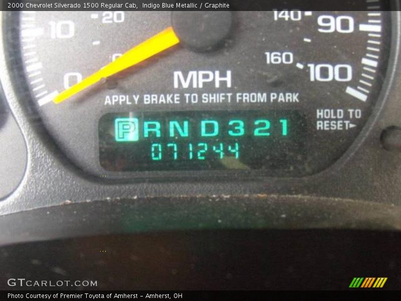Indigo Blue Metallic / Graphite 2000 Chevrolet Silverado 1500 Regular Cab