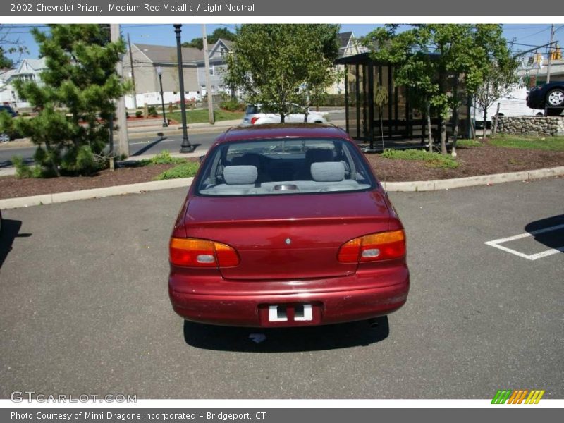 Medium Red Metallic / Light Neutral 2002 Chevrolet Prizm
