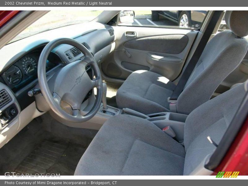 Medium Red Metallic / Light Neutral 2002 Chevrolet Prizm