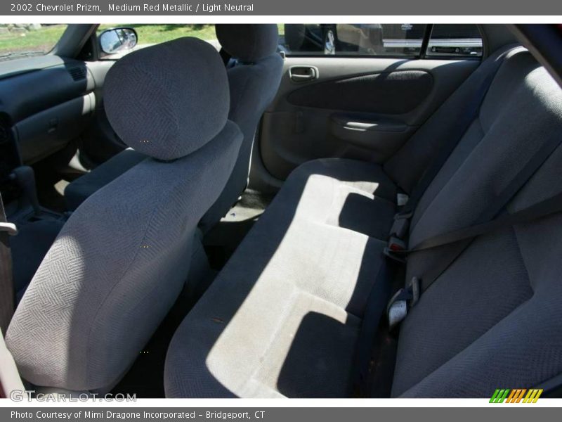 Medium Red Metallic / Light Neutral 2002 Chevrolet Prizm