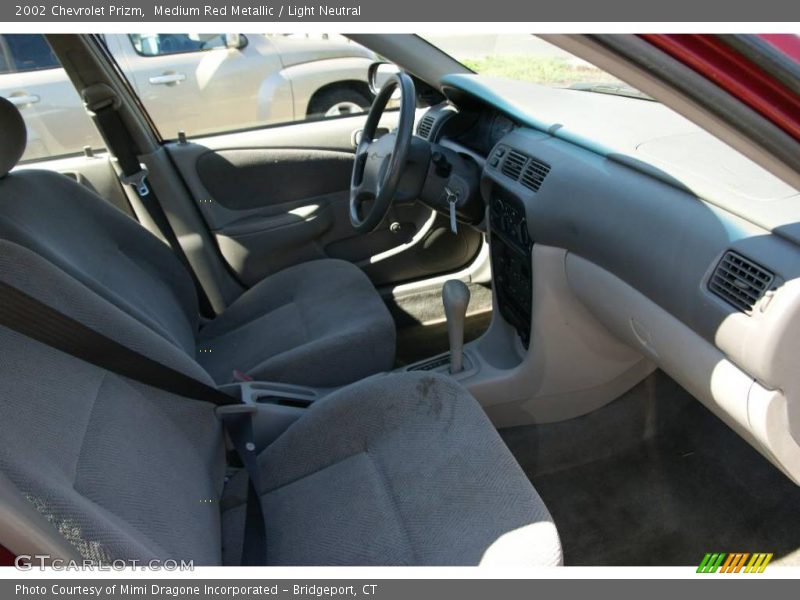 Medium Red Metallic / Light Neutral 2002 Chevrolet Prizm