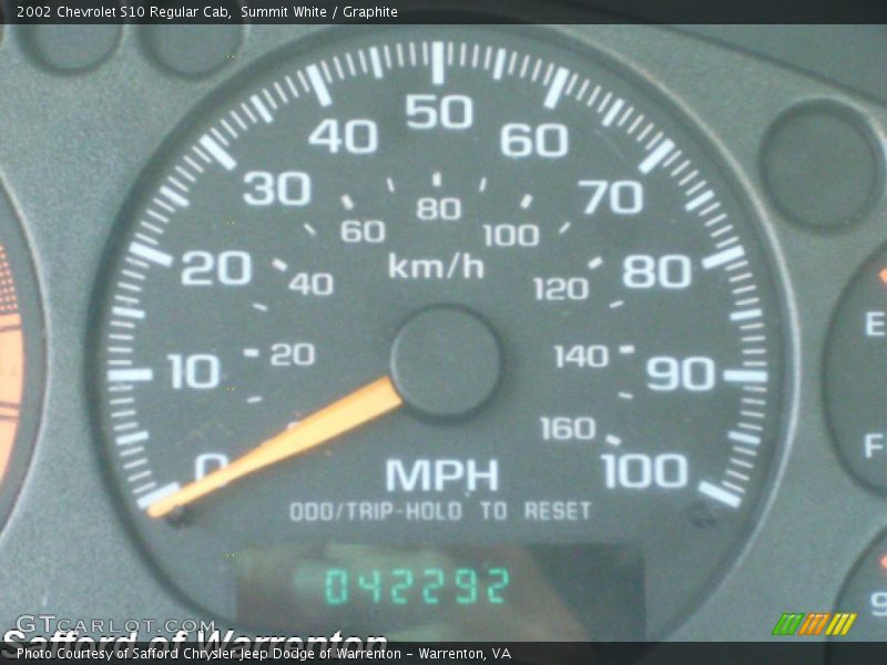 Summit White / Graphite 2002 Chevrolet S10 Regular Cab