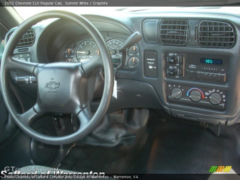 Summit White / Graphite 2002 Chevrolet S10 Regular Cab