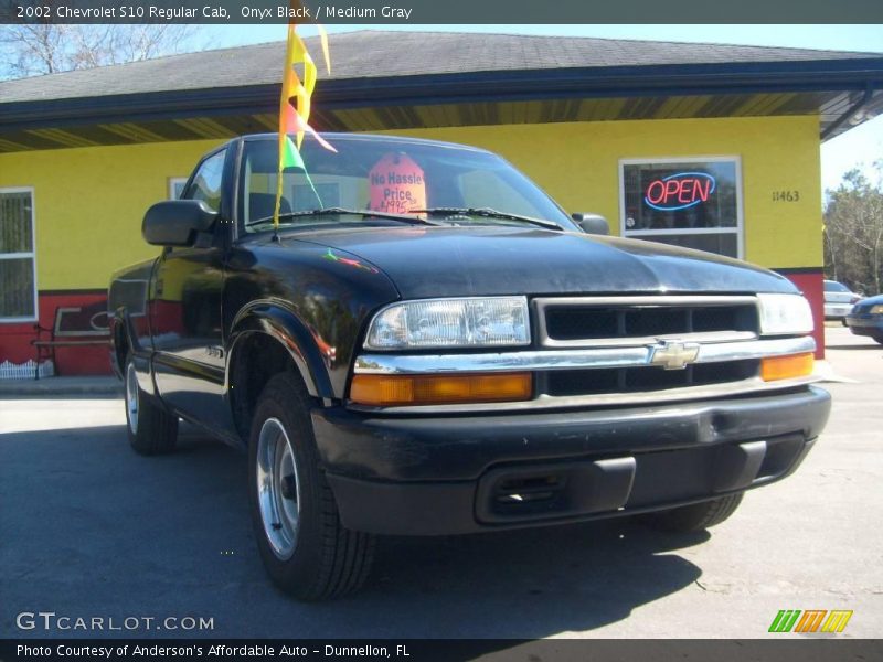Onyx Black / Medium Gray 2002 Chevrolet S10 Regular Cab