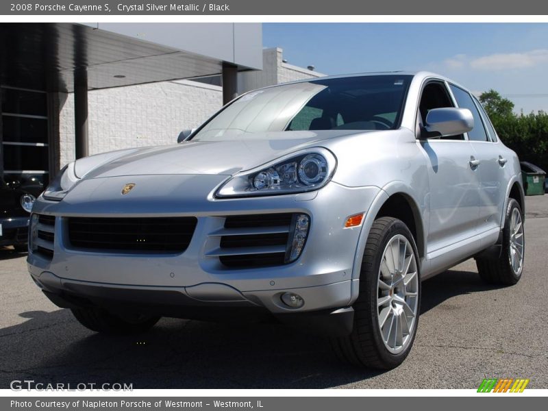 Crystal Silver Metallic / Black 2008 Porsche Cayenne S