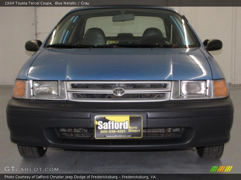 Blue Metallic / Gray 1994 Toyota Tercel Coupe