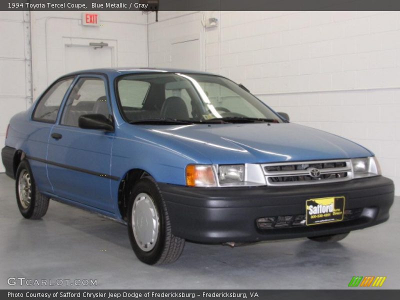 Blue Metallic / Gray 1994 Toyota Tercel Coupe