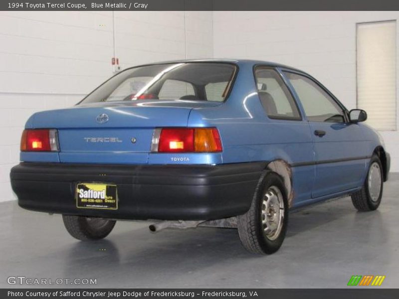 Blue Metallic / Gray 1994 Toyota Tercel Coupe