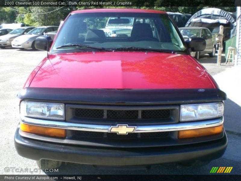 Dark Cherry Red Metallic / Graphite 2003 Chevrolet S10 Extended Cab