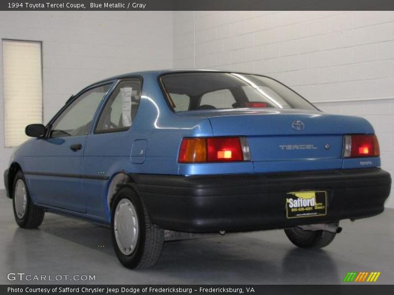 Blue Metallic / Gray 1994 Toyota Tercel Coupe