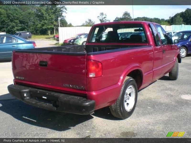 Dark Cherry Red Metallic / Graphite 2003 Chevrolet S10 Extended Cab