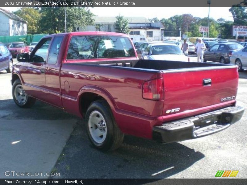 Dark Cherry Red Metallic / Graphite 2003 Chevrolet S10 Extended Cab