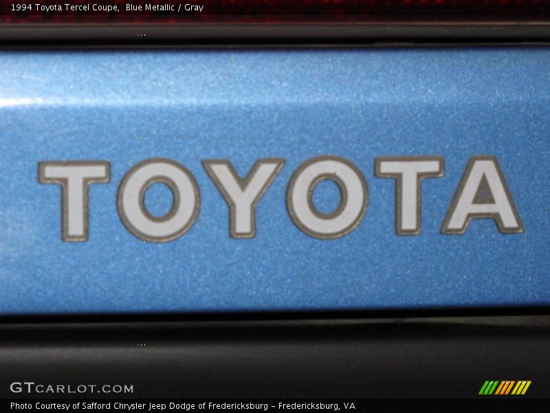 Blue Metallic / Gray 1994 Toyota Tercel Coupe