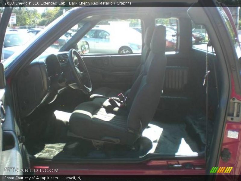Dark Cherry Red Metallic / Graphite 2003 Chevrolet S10 Extended Cab