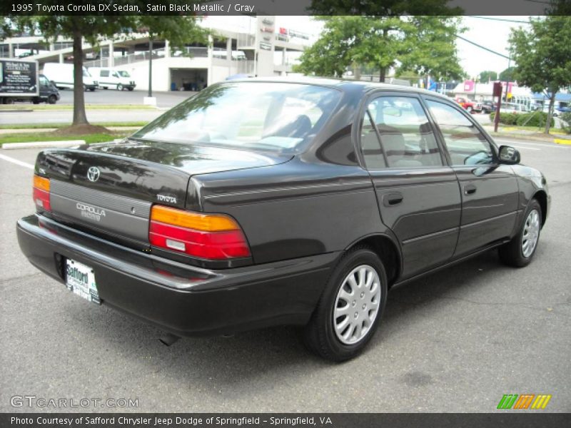 Satin Black Metallic / Gray 1995 Toyota Corolla DX Sedan
