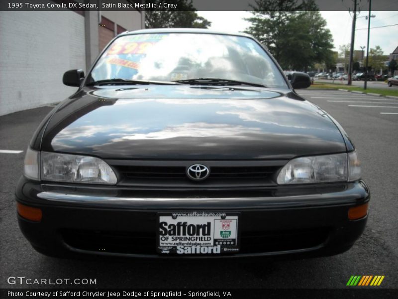 Satin Black Metallic / Gray 1995 Toyota Corolla DX Sedan