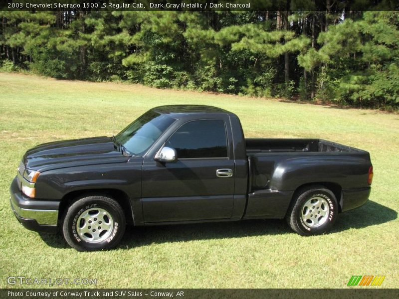 Dark Gray Metallic / Dark Charcoal 2003 Chevrolet Silverado 1500 LS Regular Cab