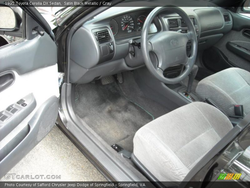 Satin Black Metallic / Gray 1995 Toyota Corolla DX Sedan