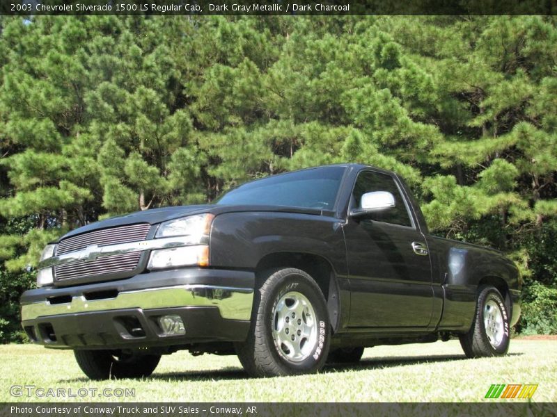 Dark Gray Metallic / Dark Charcoal 2003 Chevrolet Silverado 1500 LS Regular Cab