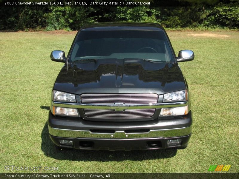 Dark Gray Metallic / Dark Charcoal 2003 Chevrolet Silverado 1500 LS Regular Cab