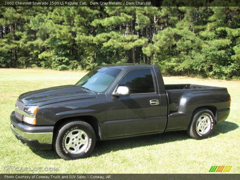 Dark Gray Metallic / Dark Charcoal 2003 Chevrolet Silverado 1500 LS Regular Cab